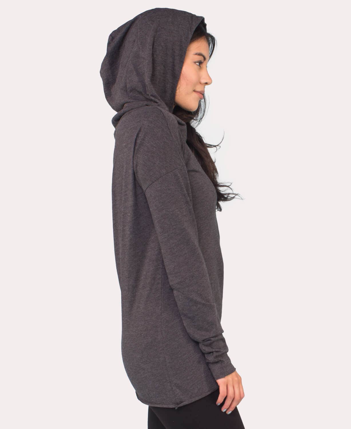 The Resistance Cowl Neck Hoody - Eco Black