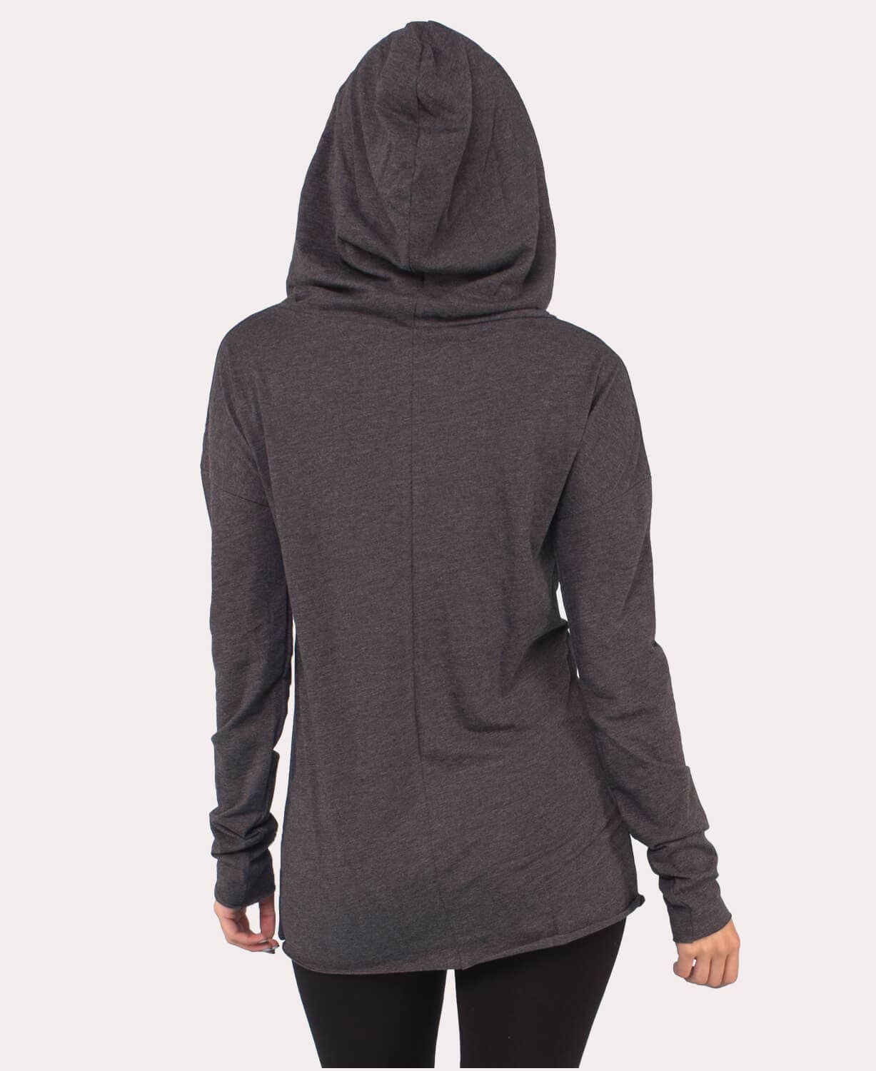 The Resistance Cowl Neck Hoody - Eco Black